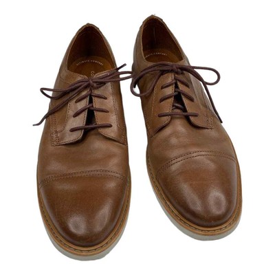 Clarks Men\'s Draper Cap Oxford, Tan Leather/Beige Outsole, 8 M US Clarks Men main image 2