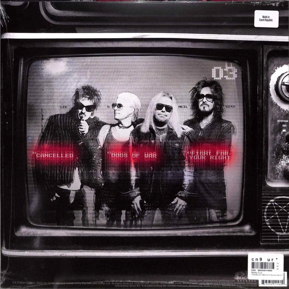 Mötley Crüe / CANCELLED (RED WITH BLACK SPLATTER EP) / Concord Records / 301156 - Bild 2 von 2