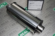 Vibrant Streetpower Round Muffler 19 Long 2.5 Inletoutlet Center-center