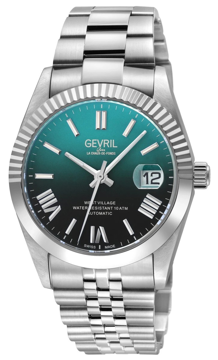 Gevril Men's 48962B West Village Fusion Swiss Automatic Stainless
