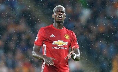MENS FC MANCHESTER UNITED 2016/2017 POGBA #6 FOOTBALL SOCCER SHIRT