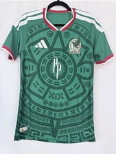 Peso Pluma x Adidas Mexico Authentic Home Jersey Green | LL5945 | WC 26 Sz XS