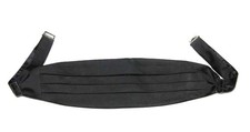 Brooks Brother  s Black Silk Cummerbund Formal Men's Size L / XL Adjustable