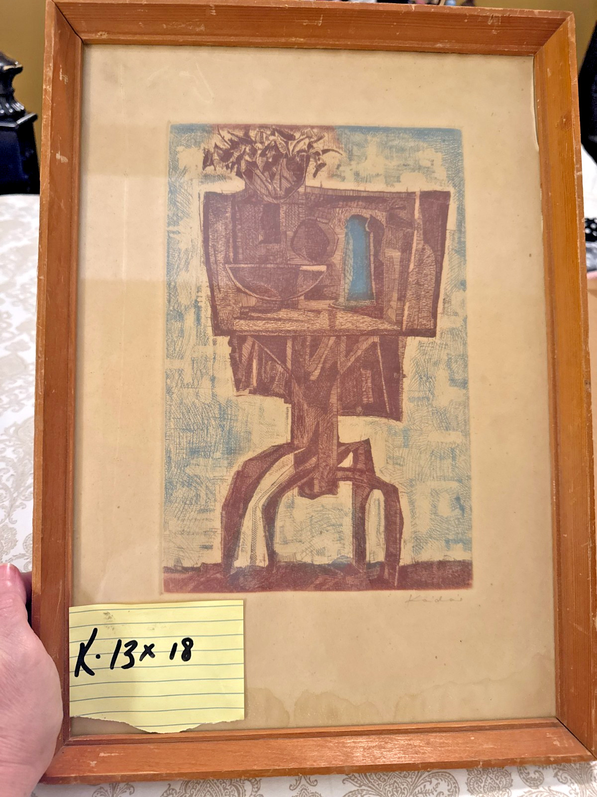 print by unknown artist NYC estate sale