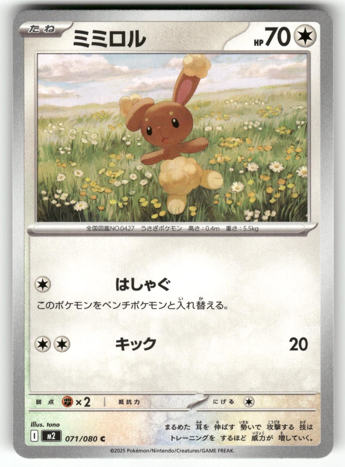 POKEMON BUNEARY 071/080 COMMON INFERNO X JAPANESE NM