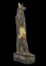 Rare Ancient Egyptian Statue Anubis Jackal God Protector of Afterlife Figure BC
