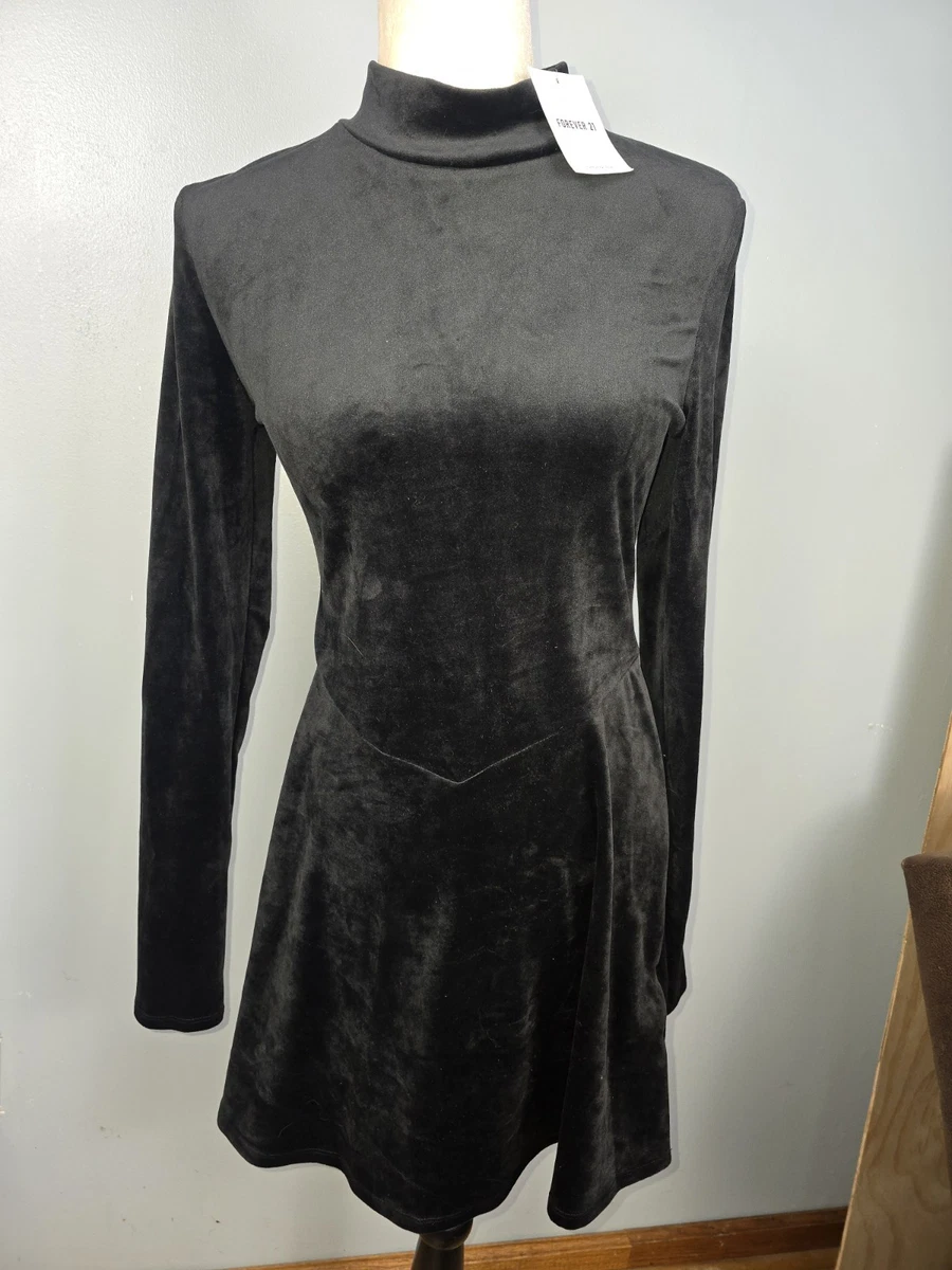 knee length dresses for ladies Black Long Sleeve Evil Cheerleader Dress – BlackMilk Clothing main image 0