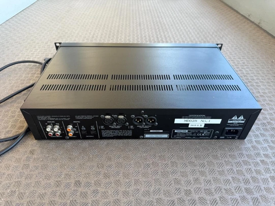 TASCAM MD-02B Pro MiniDisc Recorder Unused Open Box Japan - Image 4 of 4