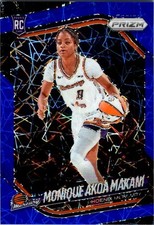 Monique Akoa Makani 2025 WNBA Prizm Blue Laser Rookie Card #98 - Mercury