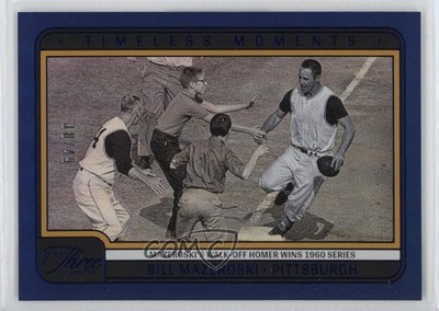 2025 Panini Three and Two Timeless Moments Blue 38/49 Bill Mazeroski HOF 09p1