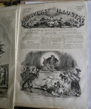 Collection of vintage French newspapers 1800s