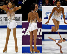 ice figure skating competition dress Gymnastics costume dance Dress dyeing