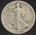 1917-D United States Walking Liberty Half Dollar Silver 50C Coin