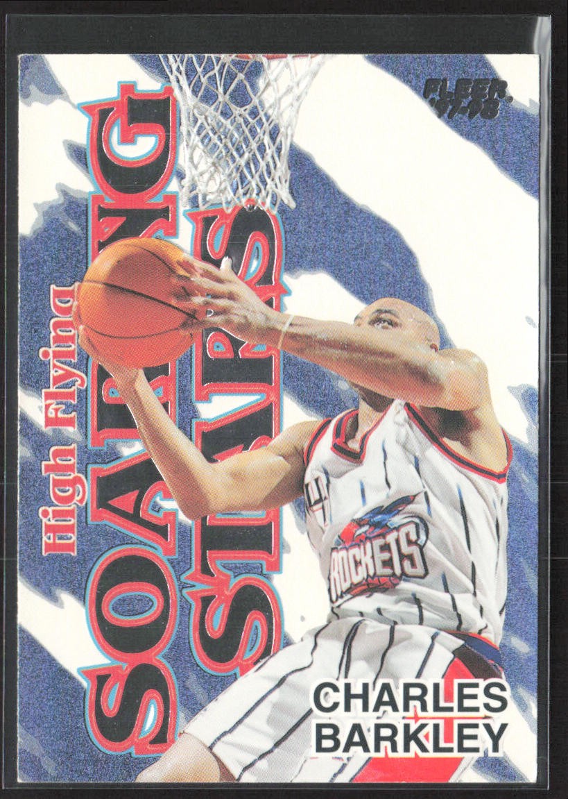Charles Barkley 1997-98 Fleer High Flying Soaring Stars #3 HFSS Houston Rockets