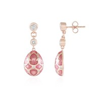 Zirkon Ohrringe Aus RoséVergoldetem Silber