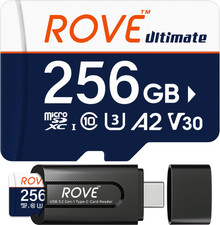 Ultimate Micro SD Card Microsdxc 256GB Memory Card with USB 3.2 Type C Card Read