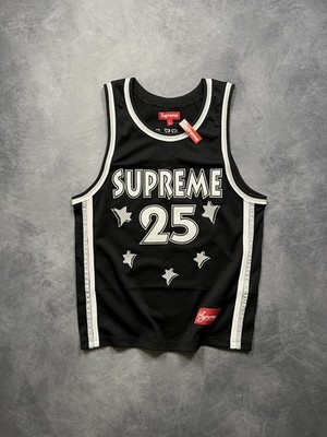 Supreme All Star Basketball Trikot schwarz Gr. S Mesh Tank SS25 - IN HAND