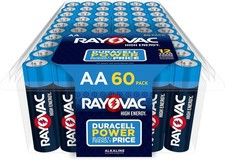 60 AA Alkaline Batteries - 3000mAh Power, Leak Resistant, Ideal for Everyday Use 0.63 per gallon