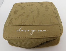 Young Living Essential Oil Travel Zip Wherever You Roam 4.25" Khaki CASE ONLY