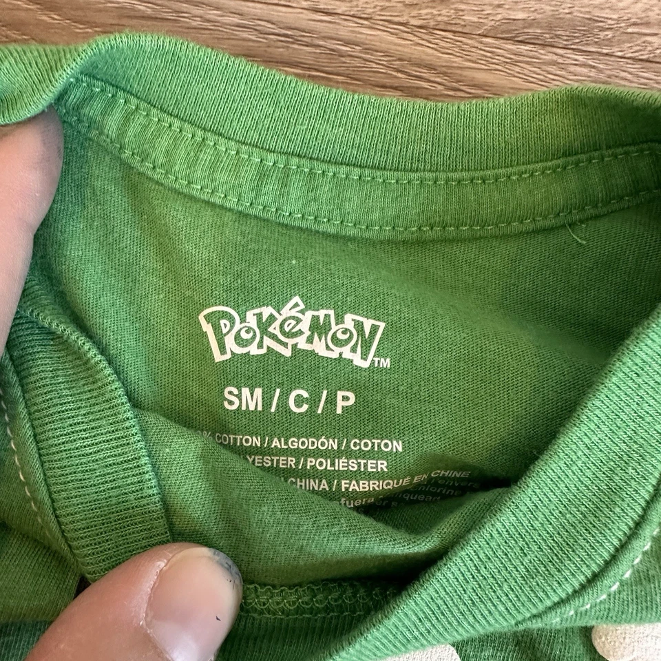 Pokemon Boys Holiday Tshirt Size 7 Christmas and St. Patrick’s Day Lot of 2 - Image 3 of 3