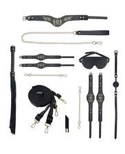 Shots Ouch London Collection Bondage Kit w/Bag - Black