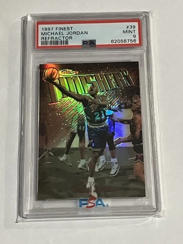 1997 Finest Finishers#39 Refractor PSA 9 Michael Jordan Card RARE