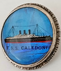 2 VINTAGE STERLING SILVER BUTTERFLY WING PINS QUEEN MARY & CALEDONIA (SCOTSTOUN) — photo 3