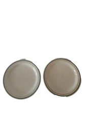 Hay Sobremesa by Laila Gohar Plate Set of 2 Hand Painted-Yellow and Green, New.