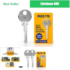 Clé Pass PTT T10 - Clé passe partout pour boîtes aux lettres et interphones
