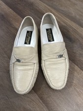 MEN'S SHOE'S, Deer stag , CREME AND TAUPE SLIP-ON, Leather   SIZE 8.5