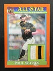 2026 Topps Series 2 Paul Skenes All Star Patch /25 Orange Player Worn Pirates