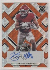2022 Leaf Metal Draft Orange Wave 1/5 Kennedy Brooks #BA-KB1 Auto 0u66