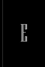 Monogram Blank Lined Journal: Notebook Letter E College Ruled 122 pages Numbered