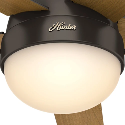Hunter Anslee 46 Inch Low Profile Ceiling Fan with LED Light and Pull Chain C... - Picture 10 of 15