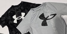 Boy's set of 2 Under Armor Heat Gear short sleeve T shirts