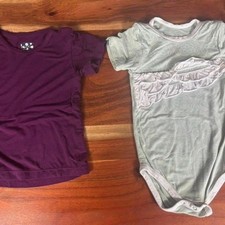 12-18m kickee pants top and ruffle bodysuit