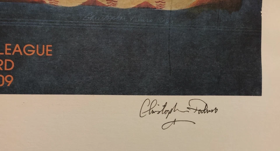 Nolan Ryan Astros Strikeout 3509 Signed Christopher Paluso Lithograph Vintage - Image 3 of 4