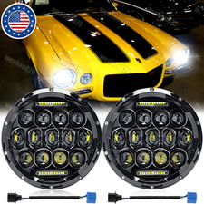 7 Round Led Headlights Fits Chevrolet Camaro 1975 1976 1977 1978 1979 1980 1981 7 Round Led Headlights Fits Chevrolet Camaro 1975 1976 1977 1978 1979 1980 1981