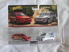 Hot Wheels Premium 87 Ford Sierra Cosworth & Escort RS Cosworth 2 Cars Pack 1/64
