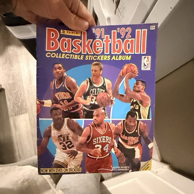 Panini 1991-92 NBA Basketball Sticker Album 400 Stickers Karl Malone Robinson