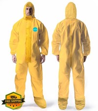 Andes Safety Hazmat Suit Small w/ Boots Hood