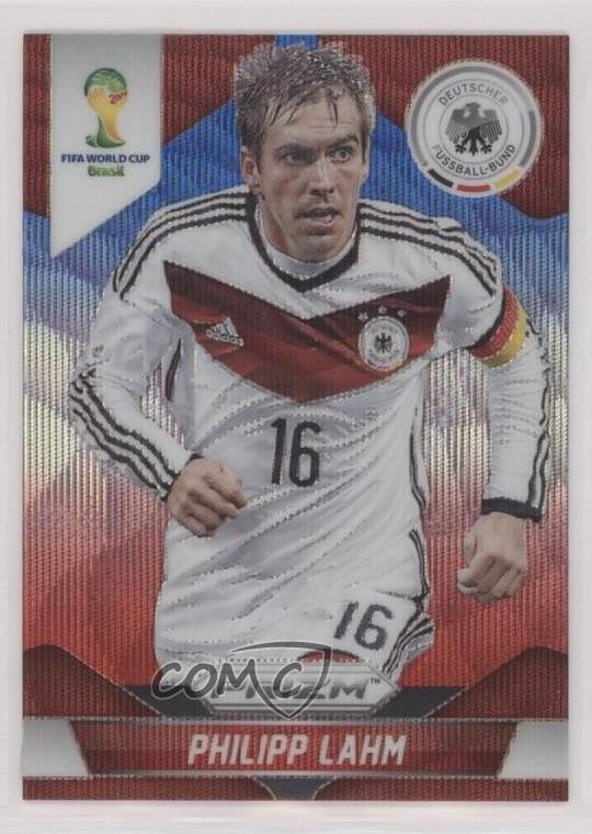 2014 Panini Prizm World Cup Blue & Red Wave Prizm Philipp Lahm #86 1a11