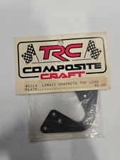 Trc Composite Craft Vintage Rc Lynx 2 Graphite Top Link Plate