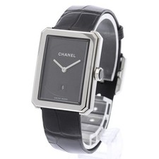 CHANEL BOY.FRIEND H4884 27mm SS Black #C23150