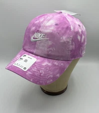 Nike Washed Pink Tie Dye Billed Club Cap Futura Logo Size: M/L FB5505-532