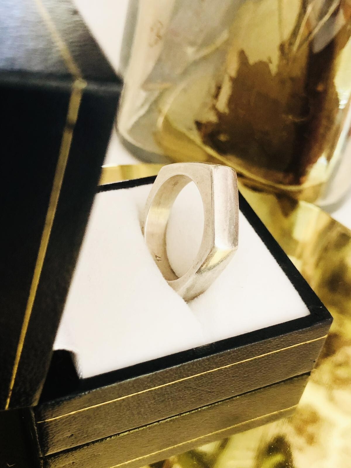 GUCCI Hexagonal For Him Ring Sterling Silver 925 … - image 5