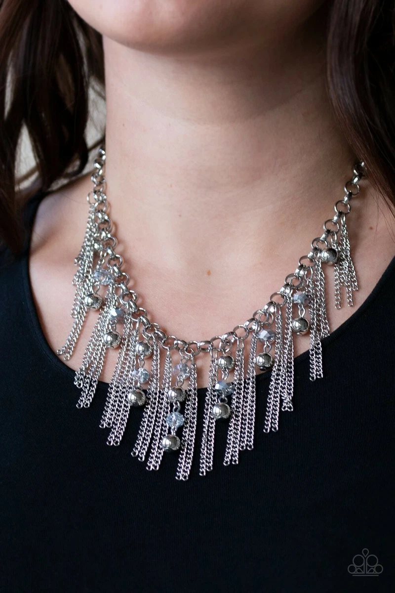 Ever rebellious silver necklace deals