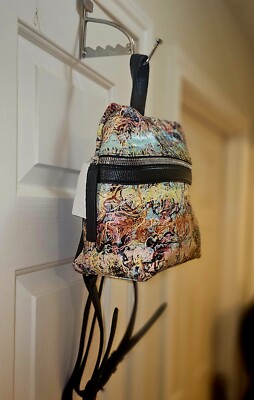 NWT Authentic KARA NEW YORK Graphic Print Pebble Leather Bag  display picture 1