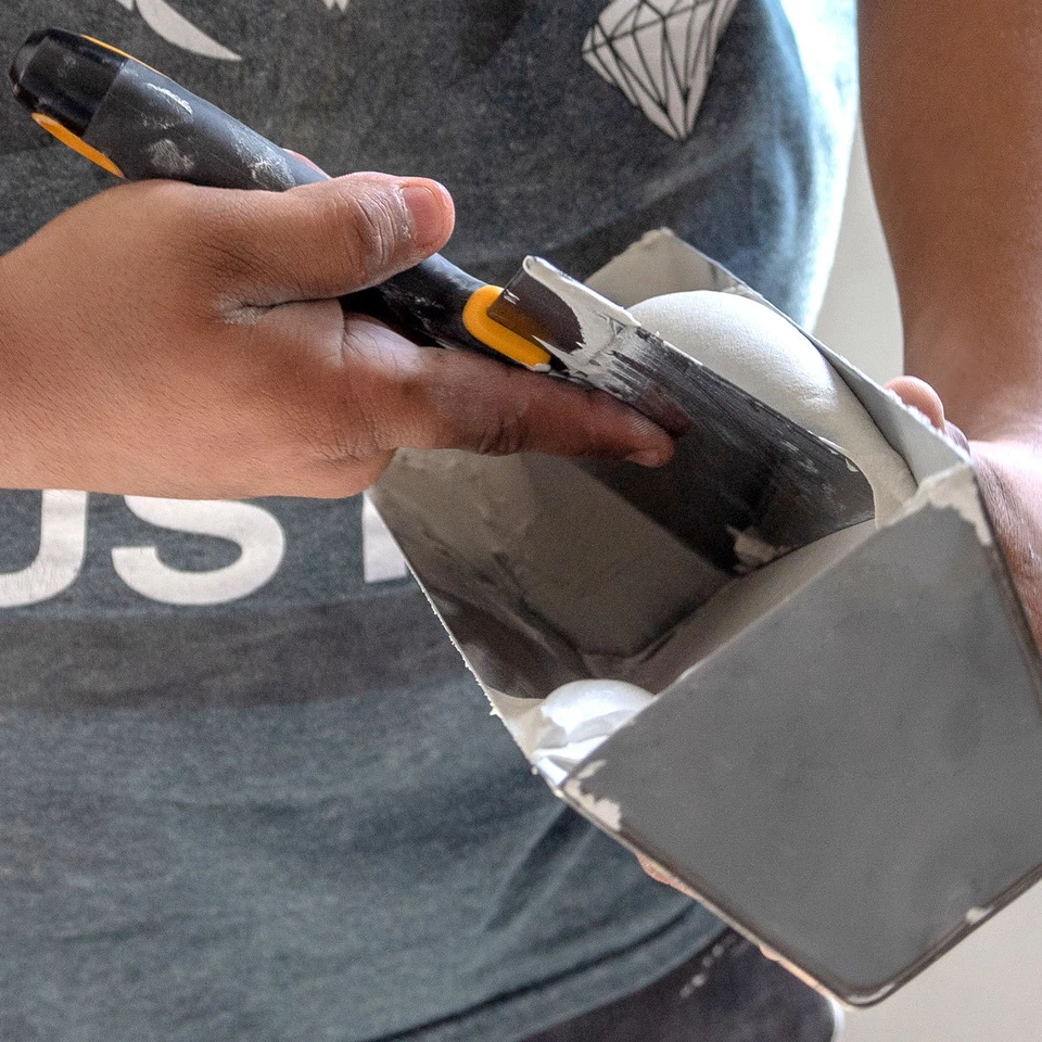 Conjunto de facas de fita de aço inoxidável DEWALT drywall com misturador + panela de lama | DXTT-3-609 - Imagem 3 de 4