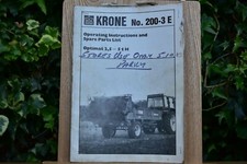 KRONE OPTIMAT 2,5 - 5 tH OPERATING INSTRUCTIONS & SPARE PARTS LIST 200-3 E STAP